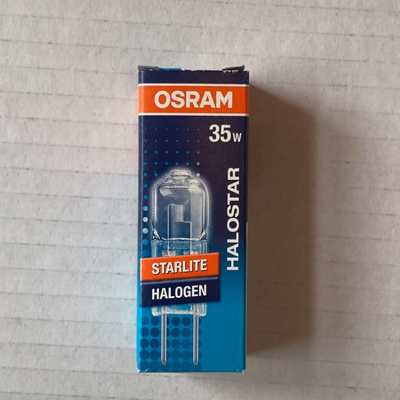 Osram Halogen 35W Bulbs 64432-S Halostar Starlite Bi-Pin Set of 6 NIB Germany - Picture 4 of 10
